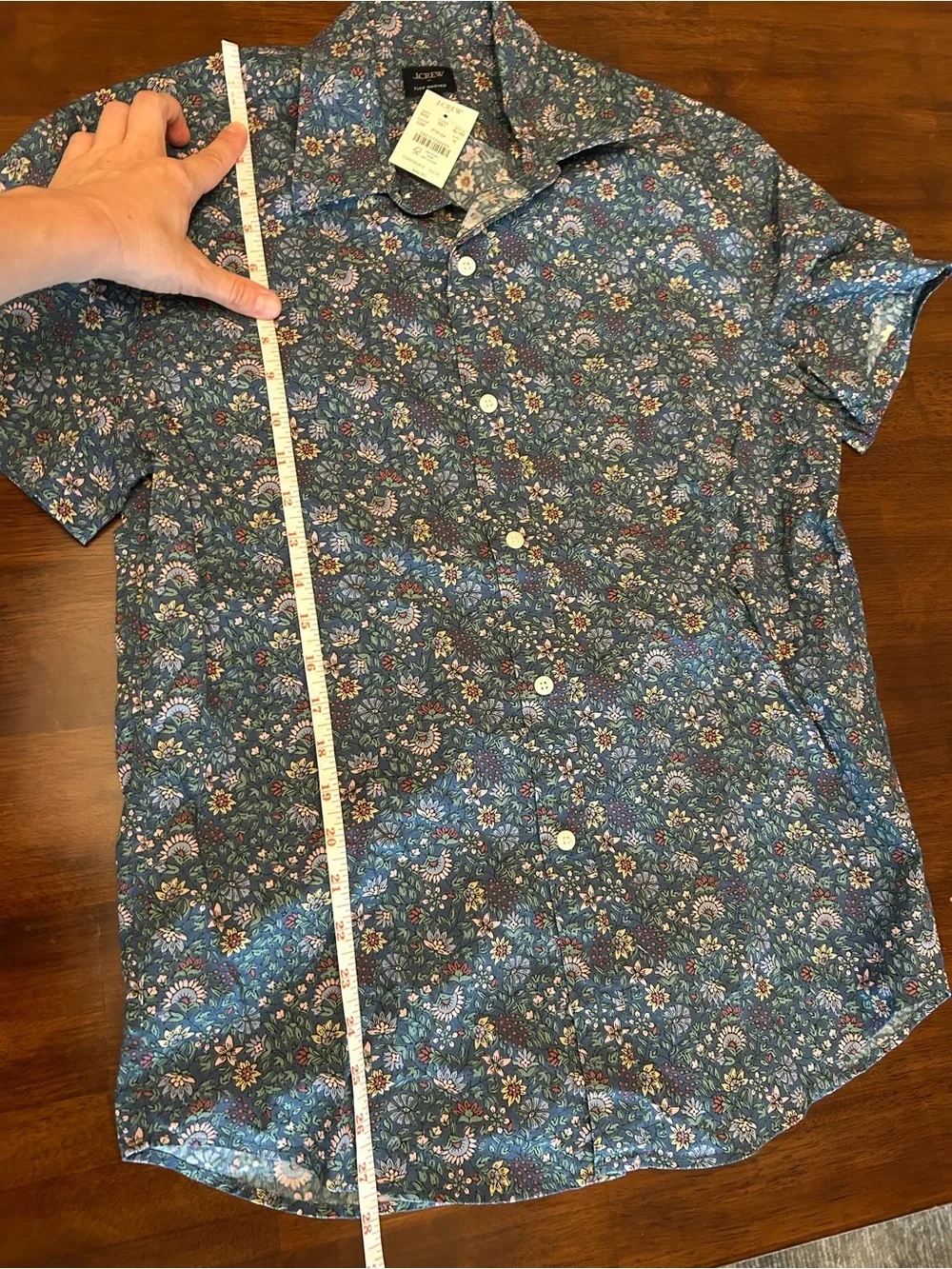 NWT j crew printed mens button down